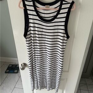 Striped Sleeveless Dress